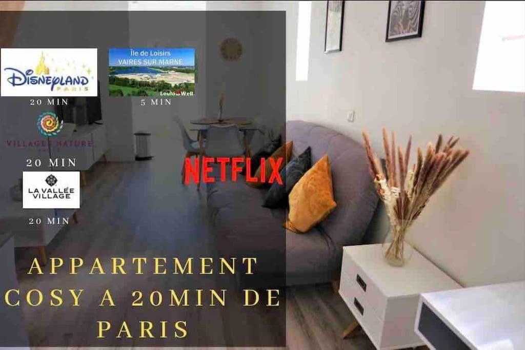 Appartement Duplex Proche Disney Et Paris Vaires-sur-Marne ภายนอก รูปภาพ
